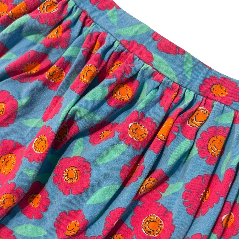 Kate Spade New York Girls Blue Pink Floral Daisy Skirt Size 3Y 98 Zip Back